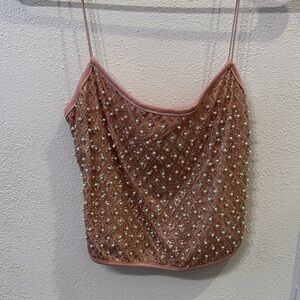 Lulu's Pink Embellished Camisole